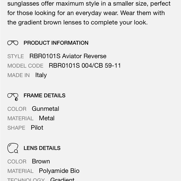 Ray-Ban RBR0101S Aviator Reverse - Picture 11 of 11